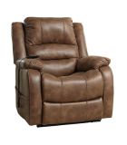 Signature Design by Ashley Yandel Faux Leather Electric Power Lift Recliner for Elderly